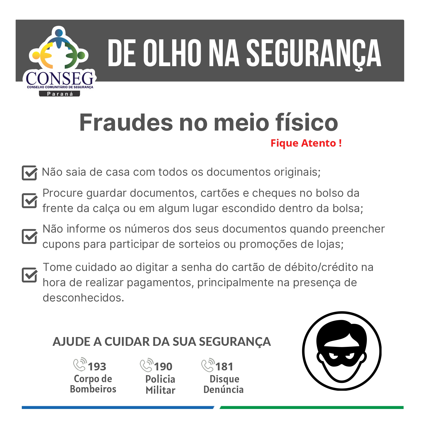 DICAS DE FRADES NO MEIO FÍSICO