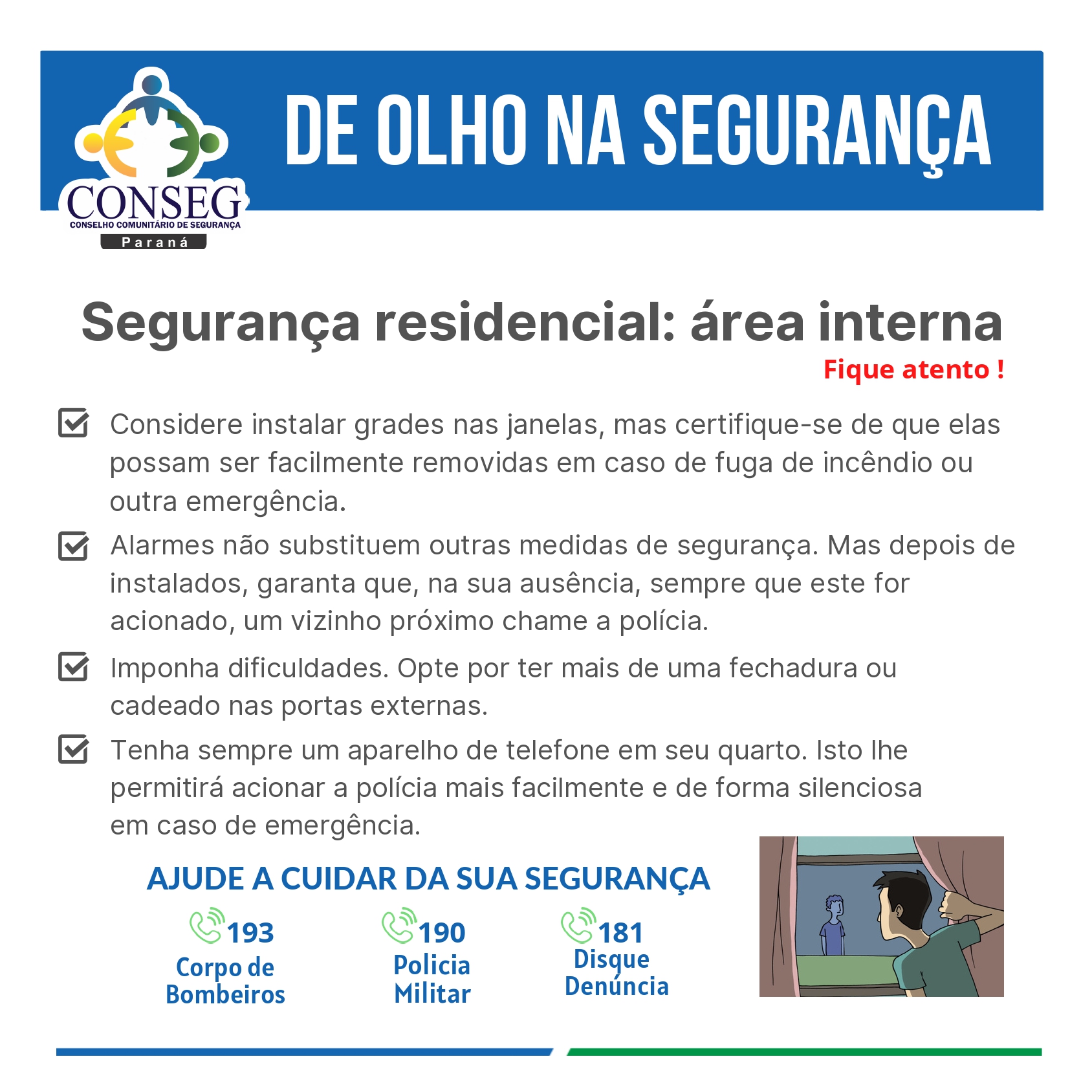 SEGURANÇA RESEDENCIAL NA ÁREA INTERNA