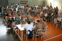 Cadetes da Academia Policial Militar do Guatupe em treinamento com a Rede de Desenvolvimento Local.