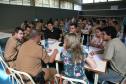 Cadetes da Academia Policial Militar do Guatupe em treinamento com a Rede de Desenvolvimento Local.