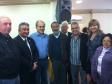 Além de outros CONSEG presentes, a foto registra  a interação do Prefeito com os Conselhos Comunitários de Segurança do Ahú, Juvevê, Bom Retiro, Hugo Lange, Centro, e Jardim Botânico.