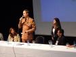 Coronel Roberson Bondaruk realizando o lançamento da Cartilha dos CONSEGs.