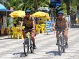 Matinhos, 8 de Janeiro de 2014,Policiamento de Bicicleta,Fotos: Cabo Valdemir da Luz.