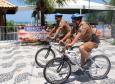Matinhos, 8 de Janeiro de 2014,Policiamento de Bicicleta,Fotos: Cabo Valdemir da Luz.