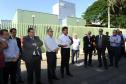 Governador Beto Richa, acompanhado pelo, Secretário de Comunicação Social, Marcelo Catani, Secretário de Segurança, Leon Grupenmacher, Deputado Artagão Junior, Prefeito Edison Kersten e demais autoridades, inaugura a nova sede do IML.Paranaguá, 29/04/2014Foto: Ricardo Almeida / ANPr