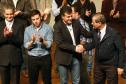 O governador Beto Richa  apresentou os novos policiais e bombeiros militares que atuarão em Maringá e região.Maringá, 29-05-14.Foto: Arnaldo Alves / ANPr.
