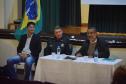 Condução dos trabalhos da reunião com o Presidente, Capitão FRANCISCO HRENTECHEN, e Dr. ROBERTO SHIRAISHI.