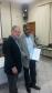 Caio Rizzardi e o presidente do CONSEG Londrina Sul Roberto Aparecido de Assis