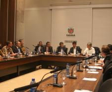 Reunião da cúpula da Segurança Pública com o governador Beto Richa