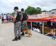 Policiamento garante tranquilidade nas praias durante o Carnaval 