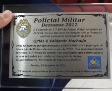 Policiais de Pinhais recebem homenagem pelo bom trabalho realizado