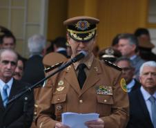 Coronel Kogut assume comando da Polícia Militar do Paraná em cerimônia, na capital