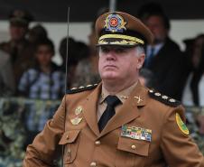 Coronel Kogut assume comando da Polícia Militar do Paraná em cerimônia, na capital