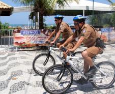 Matinhos, 8 de Janeiro de 2014,Policiamento de Bicicleta,Fotos: Cabo Valdemir da Luz.