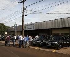 Governador Beto Richa inaugura a 2ª Companhia do Batalhão de Polícia de Fronteira (BPFron), em Guaíra, no Oeste do Paraná. Guaírar, 24.06.2014 - Foto Jonas Oliveira/ANPr
