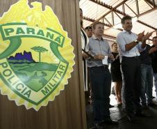 Governador Beto Richa inaugura a 2ª Companhia do Batalhão de Polícia de Fronteira (BPFron), em Guaíra, no Oeste do Paraná. Guaírar, 24.06.2014 - Foto Jonas Oliveira/ANPr