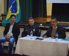 Condução dos trabalhos da reunião com o Presidente, Capitão FRANCISCO HRENTECHEN, e Dr. ROBERTO SHIRAISHI.