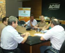 Em visita à Maringá, no dia 2 de fevereiro, a coordenadora dos Conselhos de Segurança do Paraná, Michelle Cabral, propôs ao Conseg Maringá que a cidade sediasse o encontro estadual anual dos conselhos de segurança.