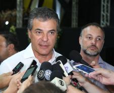 O Governador Beto Richa, participou da solenidade de formatura novos policiais militares e bombeiros, em Ponta Grossa,  campos gerais.