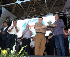 O Governador Beto Richa, participou da solenidade de formatura novos policiais militares e bombeiros, em Ponta Grossa,  campos gerais.