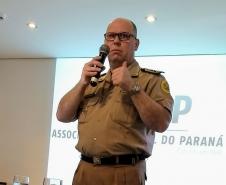 Comandante-Geral da PM faz palestra sobre segurança na Associação Comercial do Paraná em Curitiba