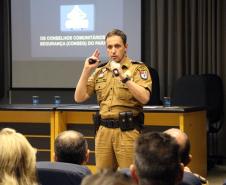          No dia 25 de Abril de 2019, as 20 h o Coordenador Estadual do CONSEG, o Coronel Chehade Elias Geha, junto ao Chefe do Estado-Maior da PMPR, o Coronel Lanes Randal Prates Marques, receberam nas dependências do Salão Nobre do Quartel do Comando-Geral representantes dos CONSEGs da Capital, Região Metropolitana e Litoral para esclarecimento a respeito do decreto e documentação para a criação dos Conselhos Comunitários