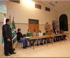 REUNIÃO NO JARDIM DAS AMÉRICAS, COM O COMANDANTE GERAL DA POLÍCIA MILITAR DO PARANÁ – CEL. ROBERSON BONDARUK. 