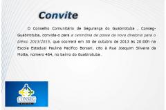 Cerimônia de Posse da nova Diretoria do CONSEG Guabirotuba - Biênio 2013/2015