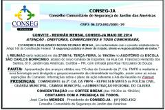 Reunião mensal do CONSEG Jardim das Américas 
