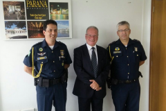 Inspetor GM Frederico, coordenador Caio Rizzardi e inspetor GM Marcelo Boza