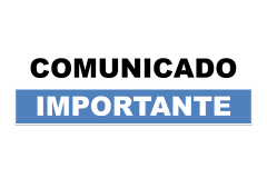 COMUNICADO IMPORTANTE!