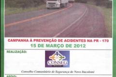 RODOVIA SEGURA - Campanha à prevenção de acidentes na PR-170