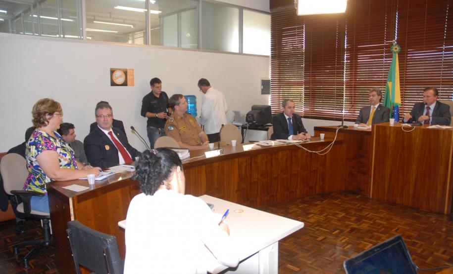 Cúpula da segurança pública participa de audiência na Assembleia Legislativa