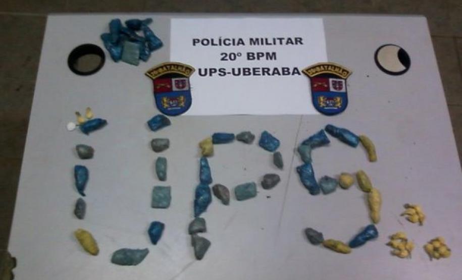 UPS do Uberaba apreende droga e encaminha três pessoas UPS do Uberaba apreende droga e encaminha três pessoas