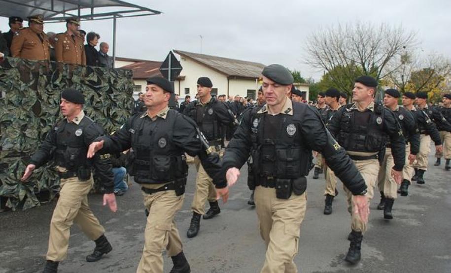PM troca comando do 12º Batalhão em Curitiba