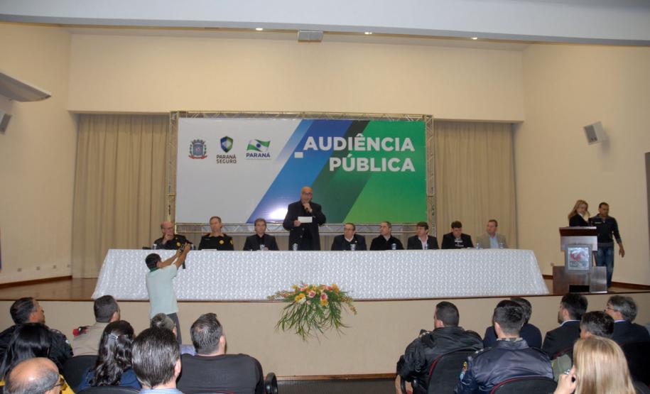 Secretário realiza audiência pública e anuncia reforço para polícias militar e civil