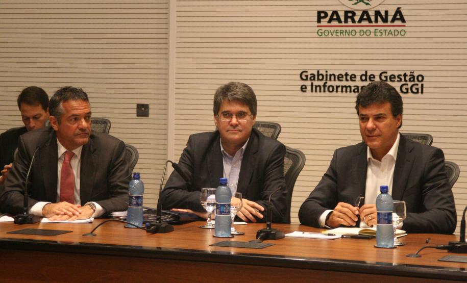 Reunião da cúpula da Segurança Pública com o governador Beto Richa