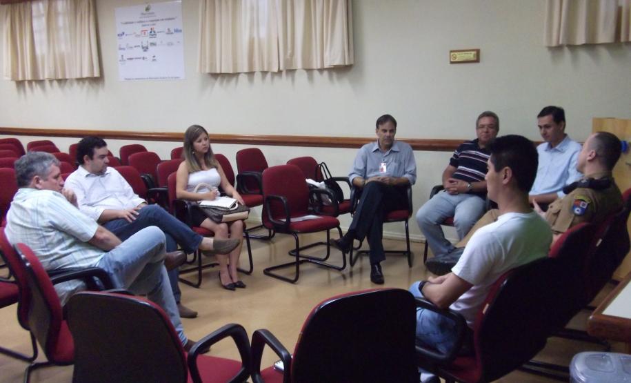 Coordenação participa de reunião com membros do CONSEG Foz do Iguaçu.