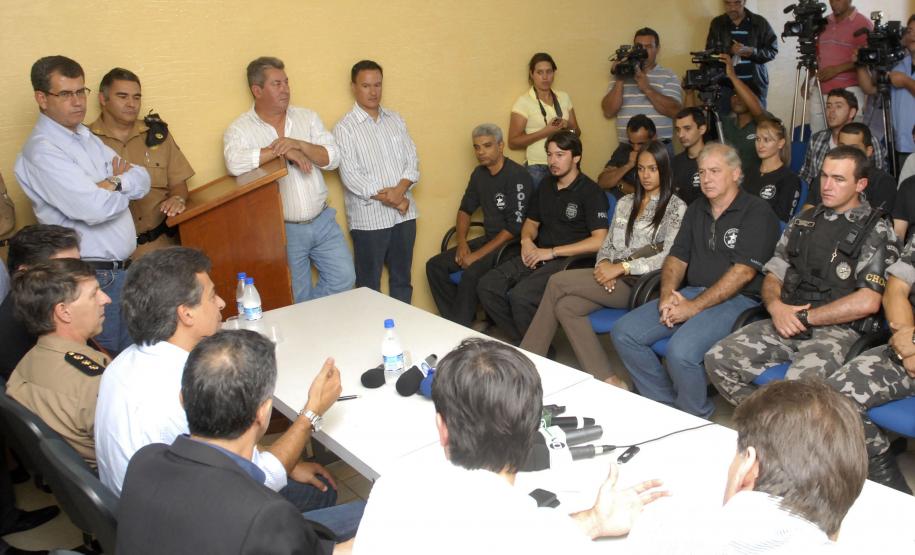 Governador diz que ações integradas das polícias no Paraná são exemplo para o País