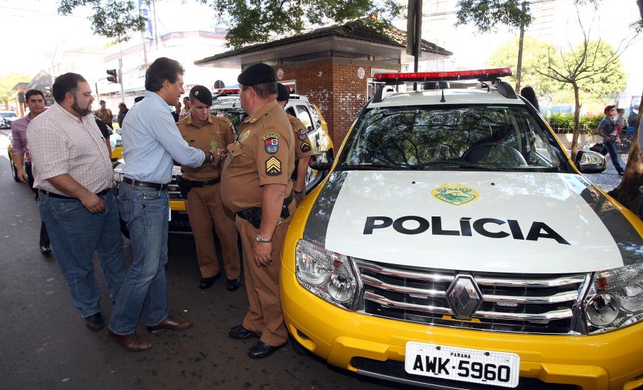 Municípios da região sudoeste recebem novas viaturas policiais
