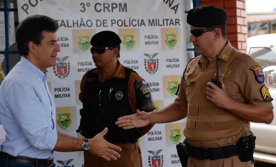 Beto Richa ressalta redução de 40% no número de homicídios no Centro-Oeste