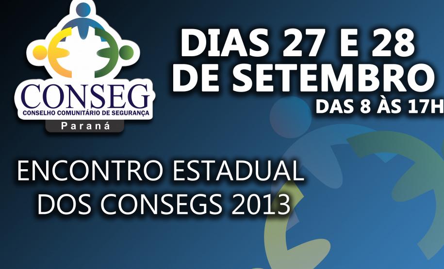 Encontro Estadual dos CONSEGs 2013