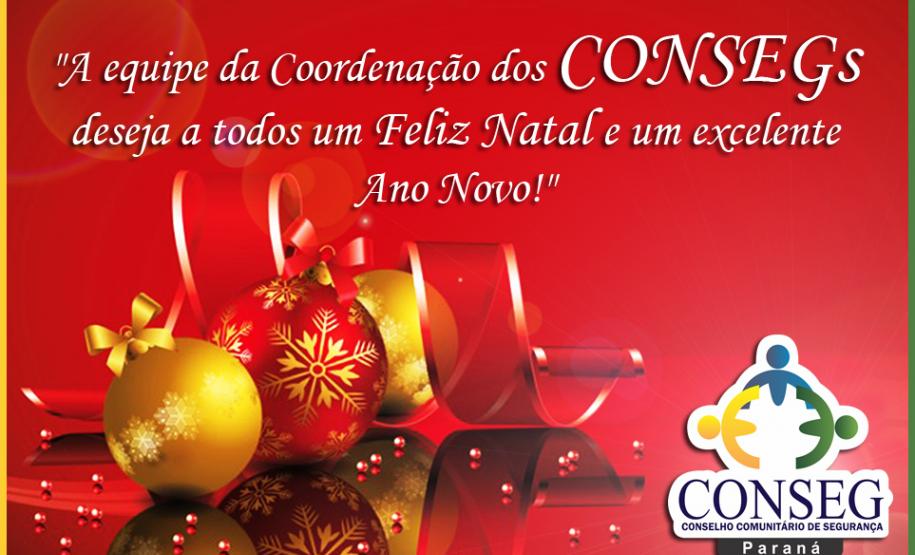A Coordenação Estadual dos CONSEGs deseja a todos um feliz Natal