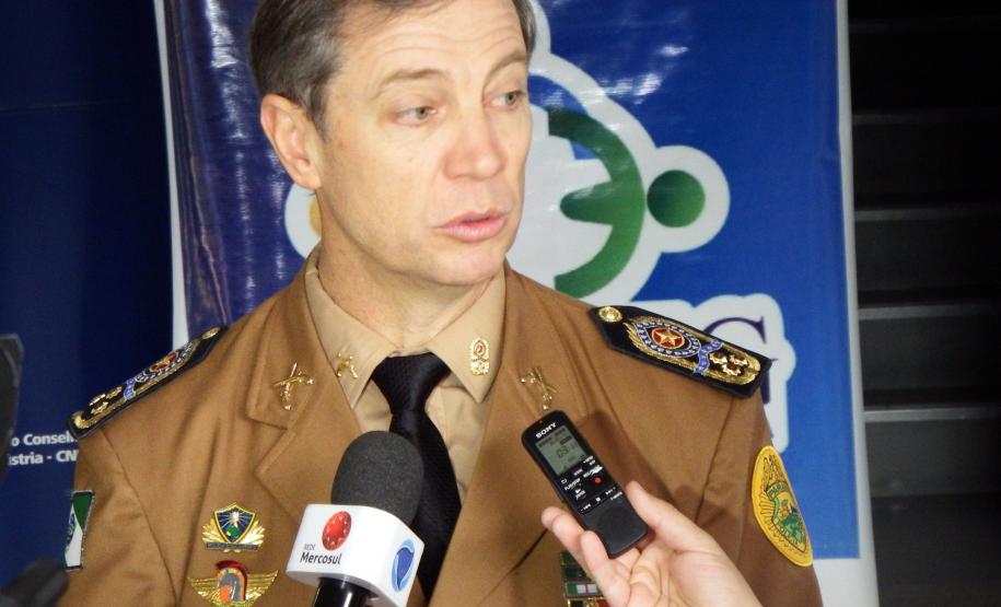 O evento contou com a ilustre presença do comandante-geral da PMPR, coronel Roberson Bondaruk