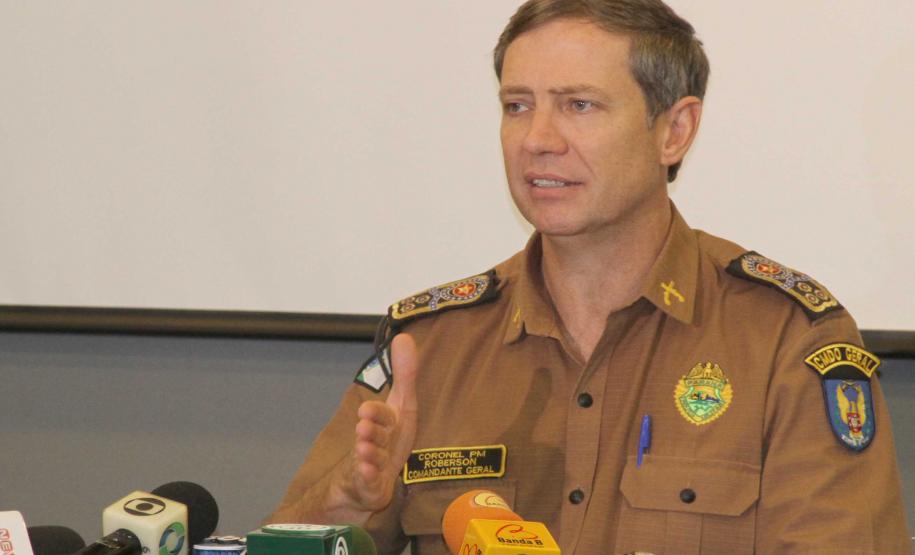 Coletiva do coronel Roberson Bondaruk