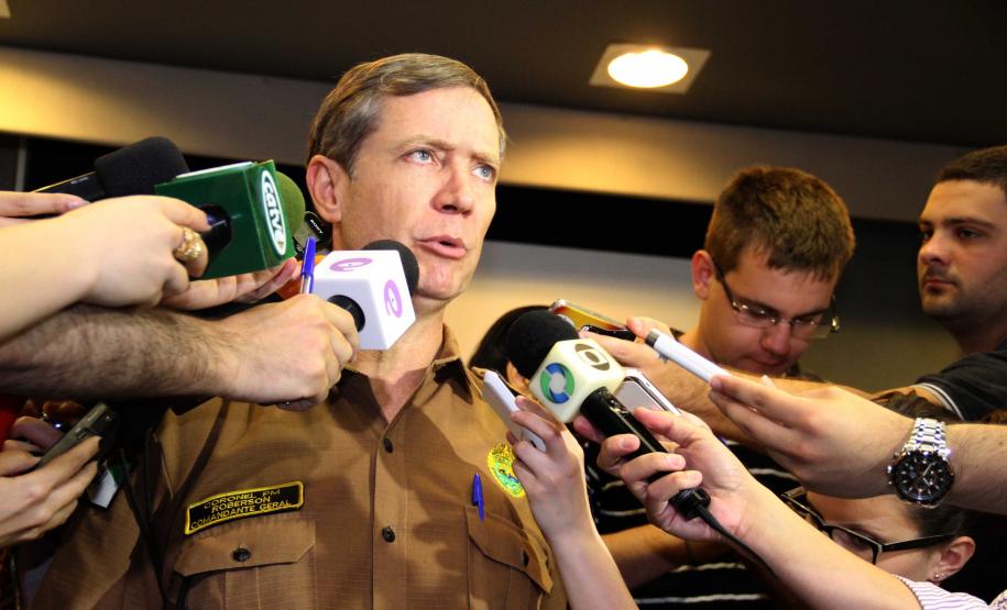 Coletiva do coronel Roberson Bondaruk