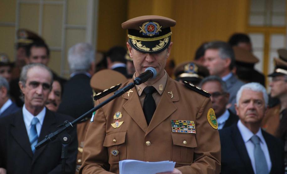 Coronel Kogut assume comando da Polícia Militar do Paraná em cerimônia, na capital