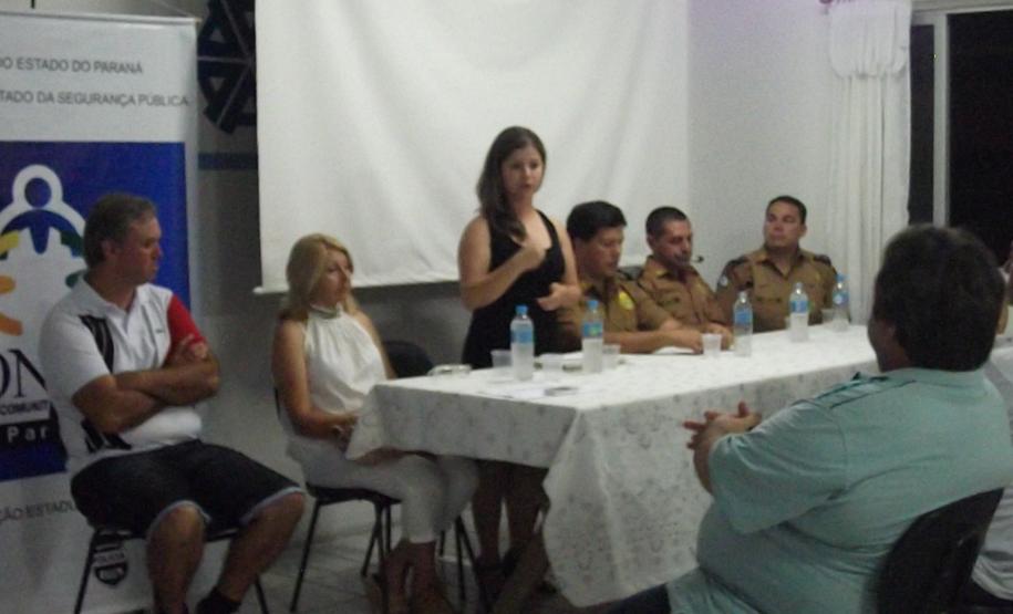 Cerimônia de posse do CONSEG Pontal do Paraná