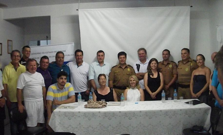 Cerimônia de posse do CONSEG Pontal do Paraná