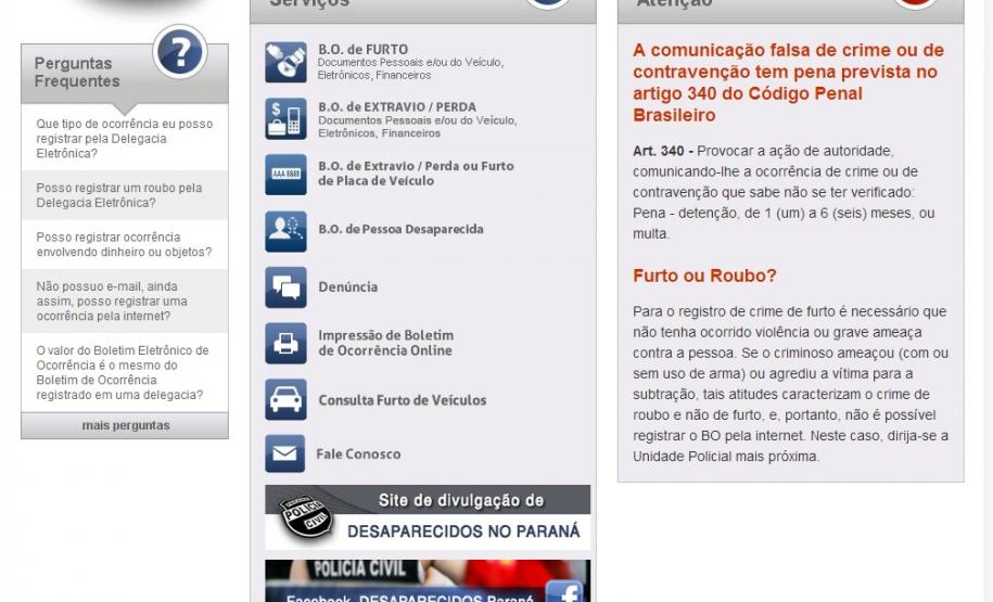 Delegacia Eletrônica ultrapassa 130 mil atendimentos ao cidadão em 2013